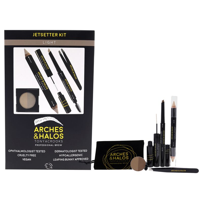 ARCHES AND HALOS - Kit de Cejas Jetsetter Claro 6 Piezas - Arches and Halos