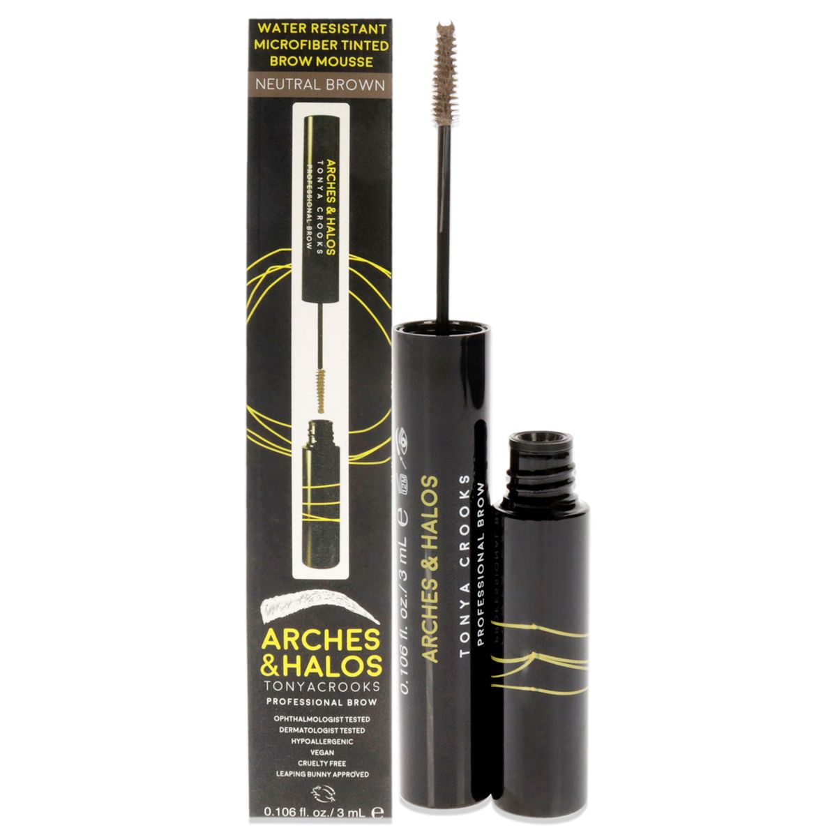 ARCHES AND HALOS - Mousse de Cejas Tintado Marrón Neutro 3ml Arches and Halos