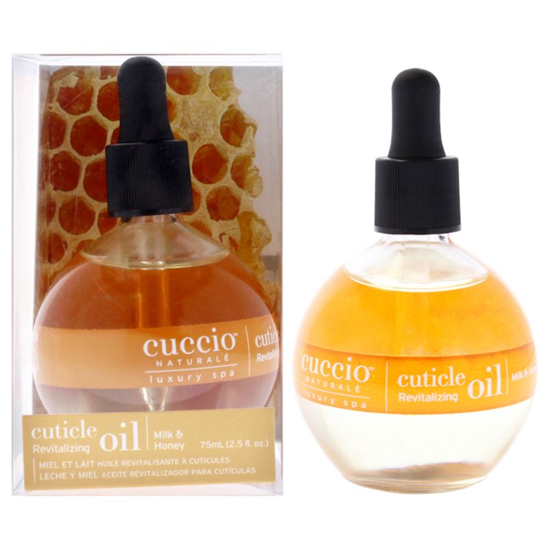 CUCCIO - Aceite revitalizante de manicura de leche y miel-2.5oz.