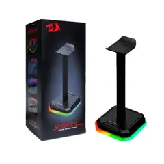 REDRAGON - Soporte Audifonos RGB 4Puertos USB Negro ScepterPro Redragon.