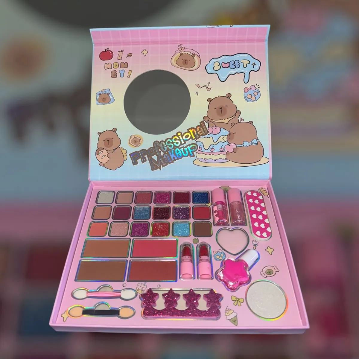 GENERICO - Set De Maquillajes Para Niñas Capy Bara Honey