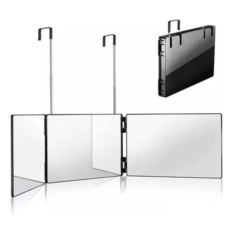 MOVI - Espejo Plegable 3 Vías 360° para Corte de Pelo y Maquillaje