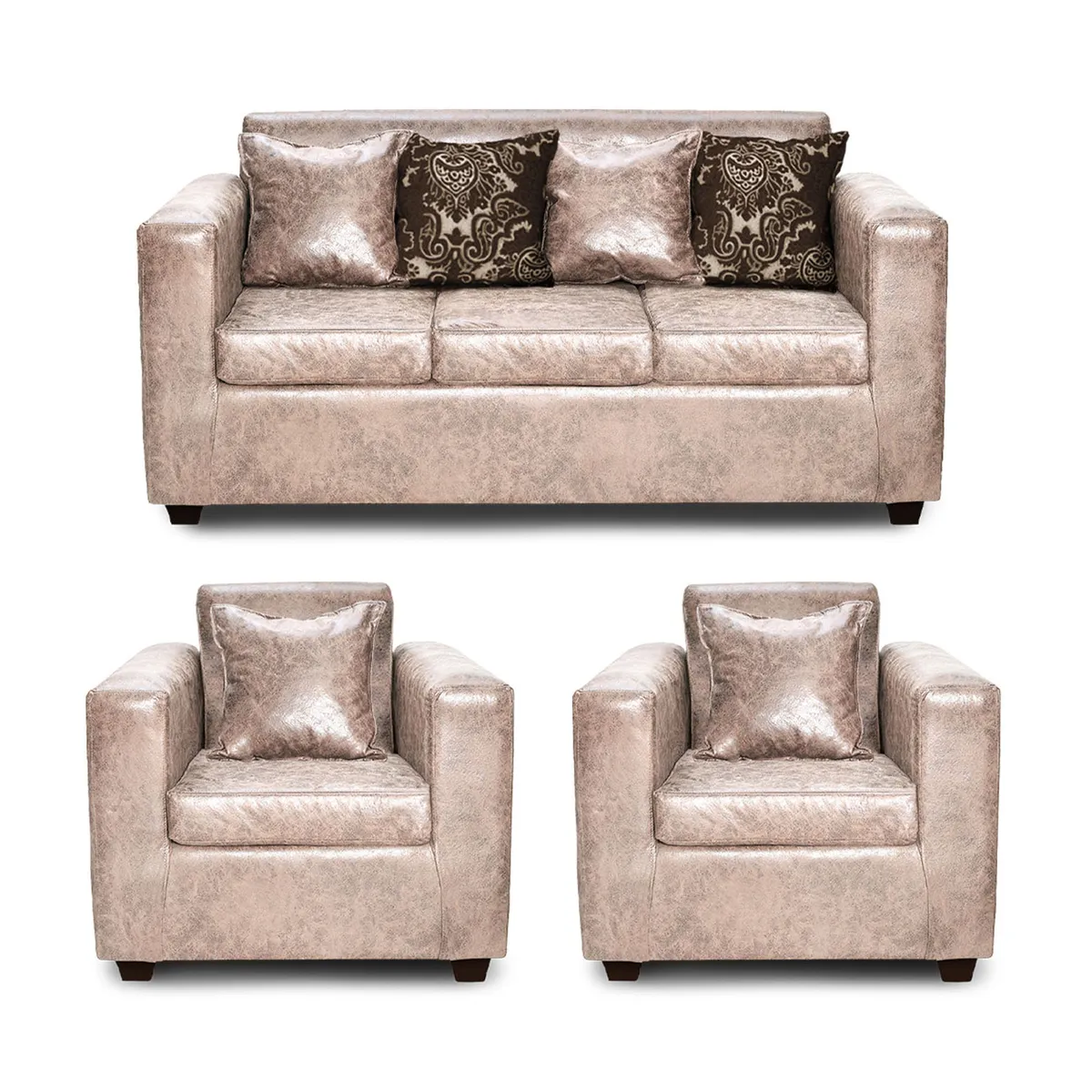 ADONIS LEUDH - Living 3+1+1 Ezeiza Envejecido Beige XL