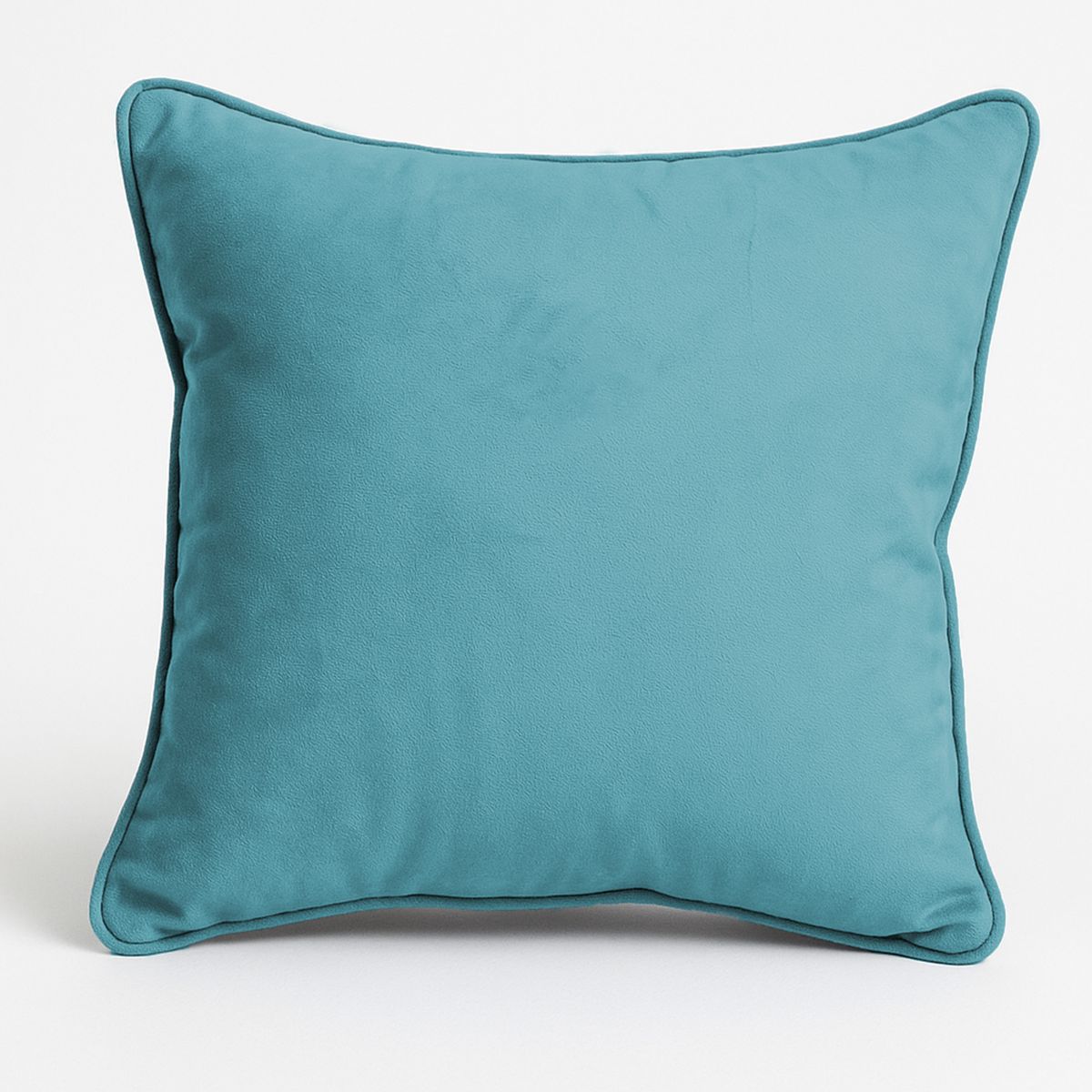 MBC - Set 4 Cojines 50x50 Con Cierre Felpa Turquesa