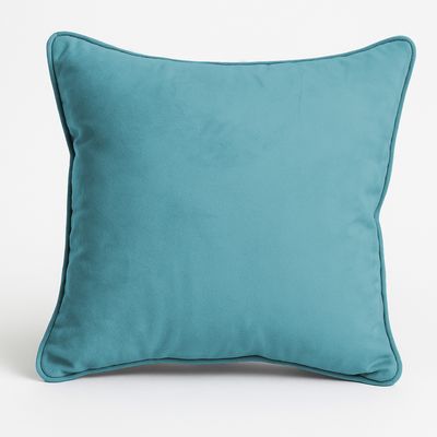 Imagen 2 del producto Set 4 Cojines 50x50 Con Cierre Felpa Turquesa