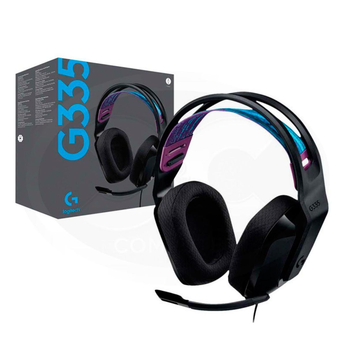 LOGITECH - Audifono Gamer Jack 3.5 PC PS5 PS4 Xbox Negro G335 Logitech