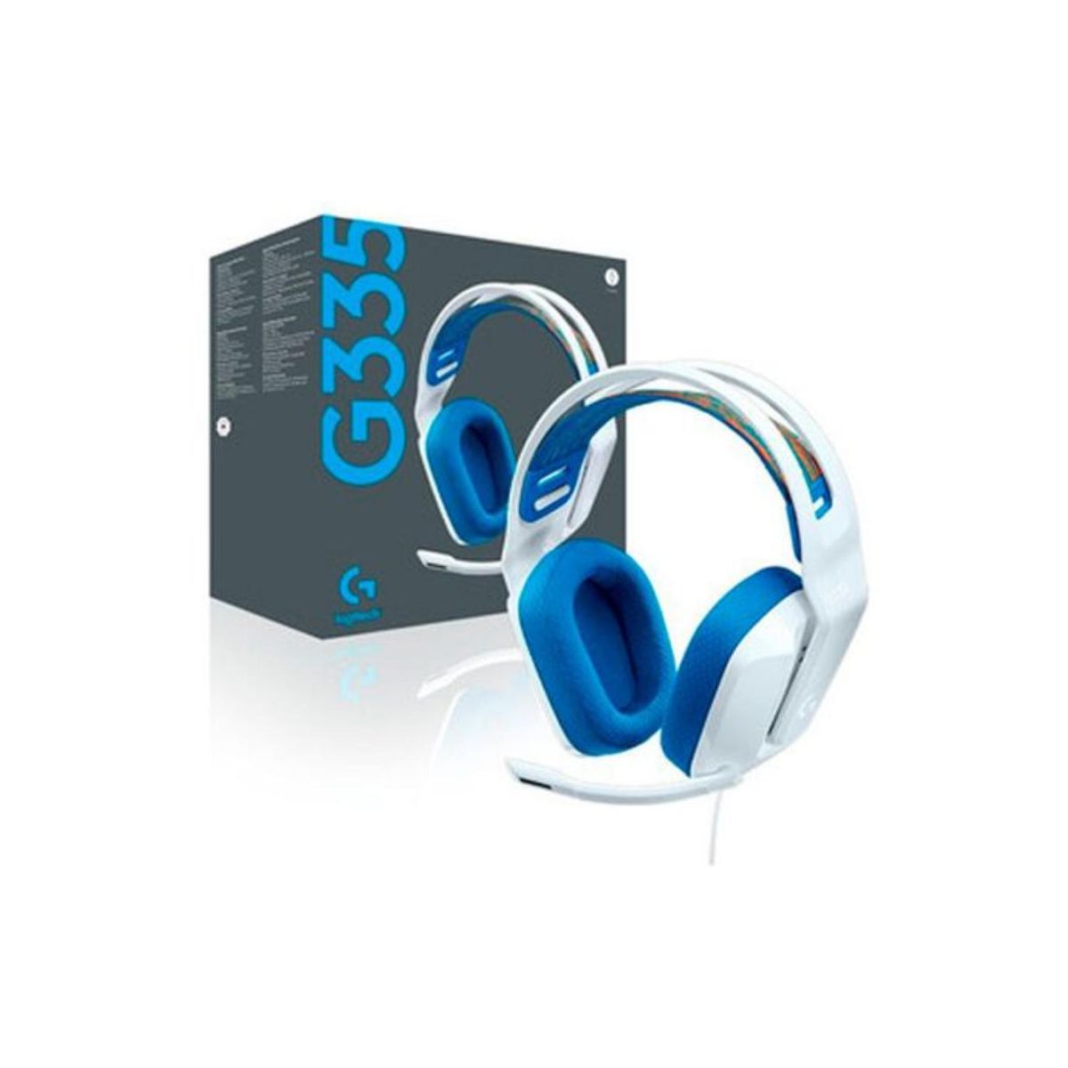 LOGITECH - Audifono Gamer Jack 3.5 PC PS5 PS4 Xbox Blanco G335 Logitech