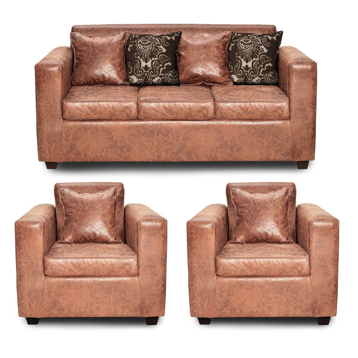 ADONIS LEUDH - Living 3+1+1 Ezeiza Envejecido Terracota XL