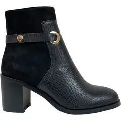 DETOGNI - Botin Mujer Negro Marbella