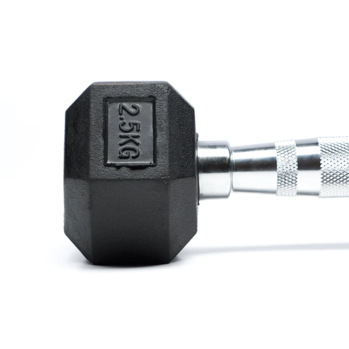 DALI - Mancuernas Hexagonal De 2.5 Kg Precio Por C/u Barra Cromada.