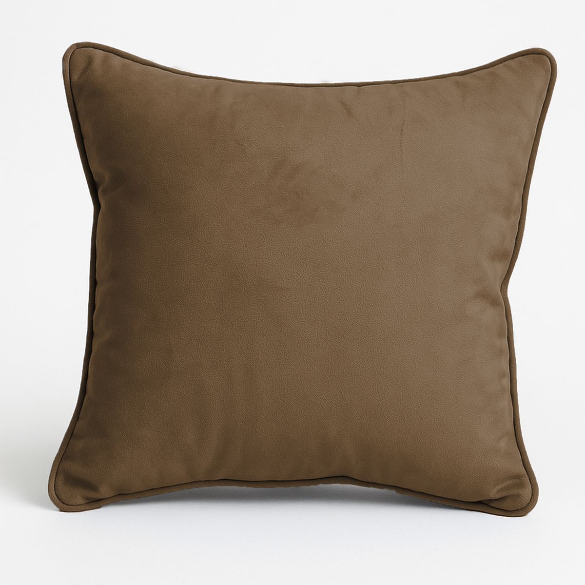 MBC - Set 4 Cojines 50x50 Con Cierre Felpa Café