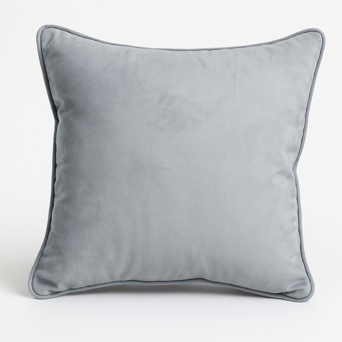 MBC - Set 4 Cojines 50x50 Con Cierre Felpa Gris