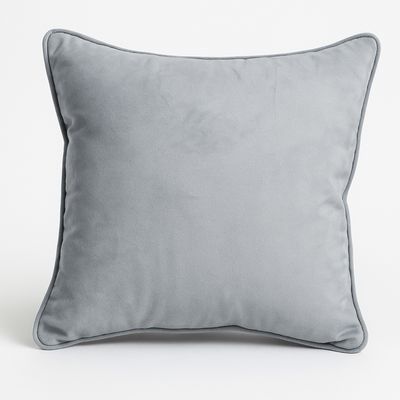 Imagen 2 del producto Set 4 Cojines 50x50 Con Cierre Felpa Gris