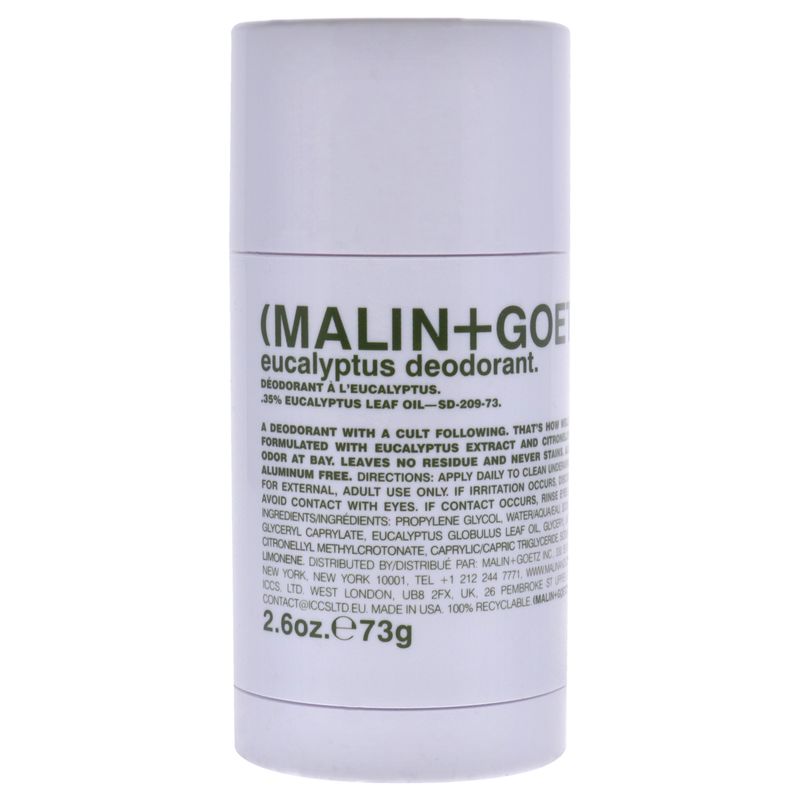 MALIN + GOETZ - Desodorante en Barra de Eucalipto 80ml Malin + Goetz