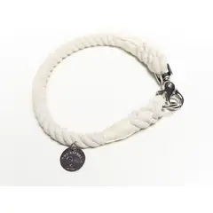 DOG REPUBLIC - Collar de Cuerda Blanco L