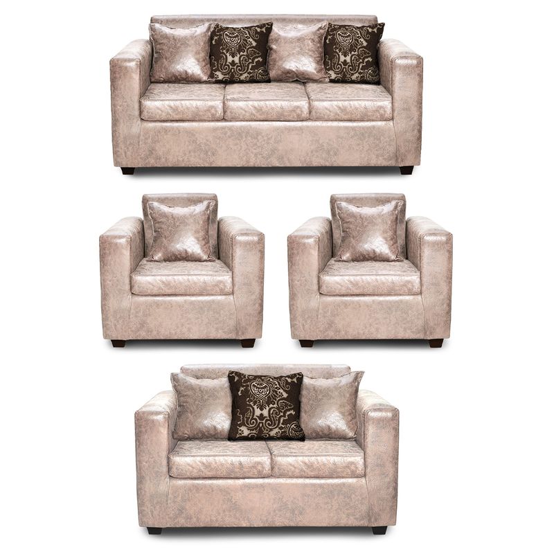 ADONIS LEUDH - Living 3+2+1+1 Ezeiza Envejecido Beige XL