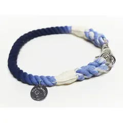DOG REPUBLIC - Collar de Cuerda Azul S