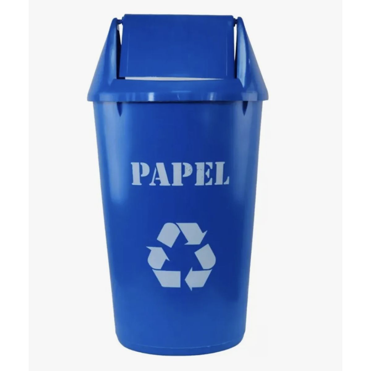 DALI - Basurero Reciclaje 36 Litros Tapa Vaiven azul papel