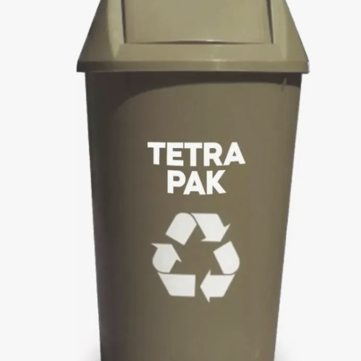 DALI - Basurero Reciclaje 36 Litros Tapa Vaiven gris tetrapack