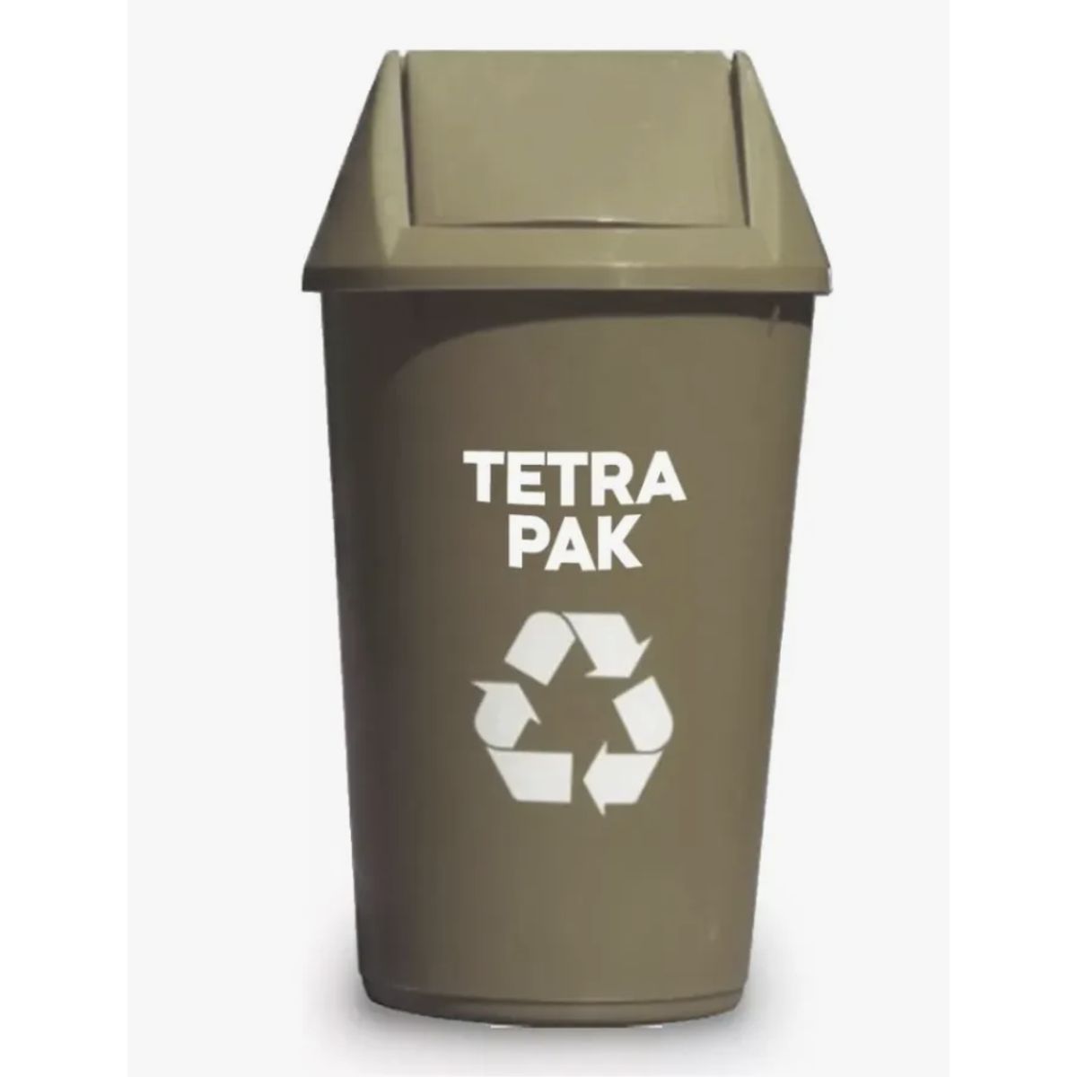 DALI - Basurero Reciclaje 36 Litros Tapa Vaiven gris tetrapack