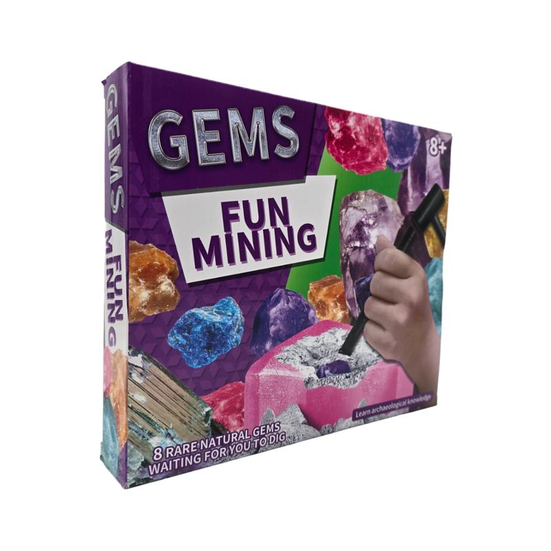 GENERICO - Kit Minería Excavación Rocas Y Minerales Juguete Educativo