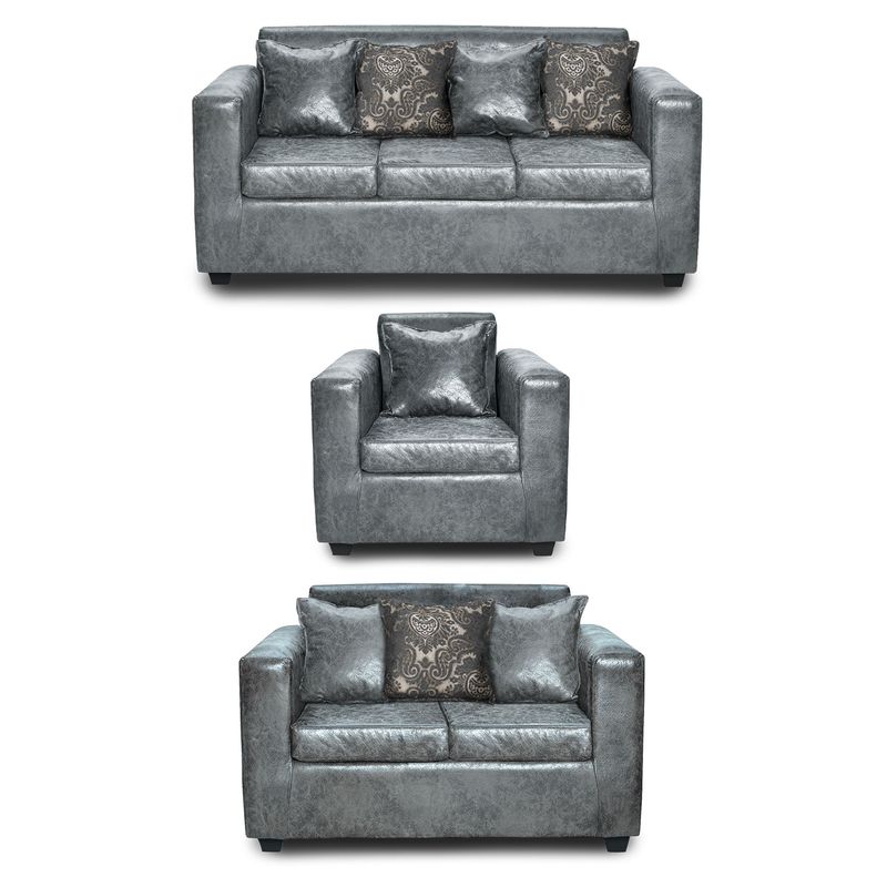 ADONIS LEUDH - Living 3+2+1 Ezeiza Envejecido Gris XL
