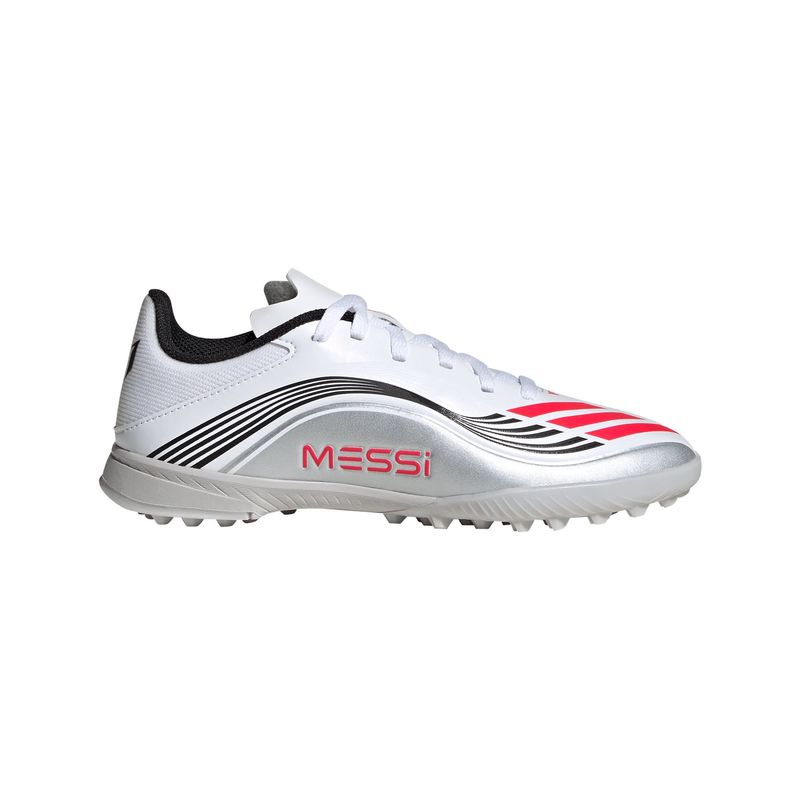 ADIDAS - Zapatos de fútbol para niños F50 Messi League para césped artificial