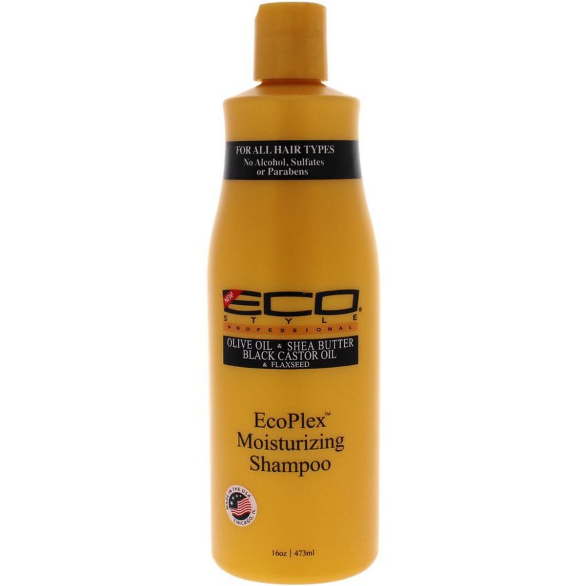 ECOCO - Shampoo Hidratante Ecoplex Con Aceite De Oliva, Karité, Ricino Y Linaza 473 Ml Ecoco