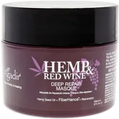 AGADIR - Mascarilla Capilar Reparadora Hemp Red Wine 236ml.-.-