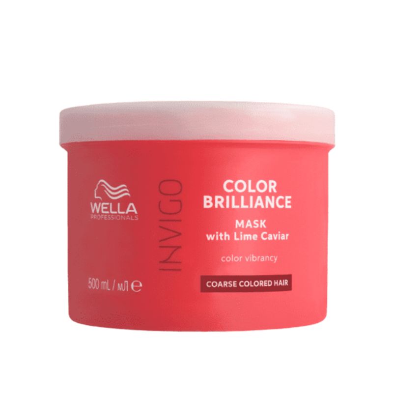 WELLA - Mascarilla Invigo Brilliance para cabello grueso 500ml Wella.-