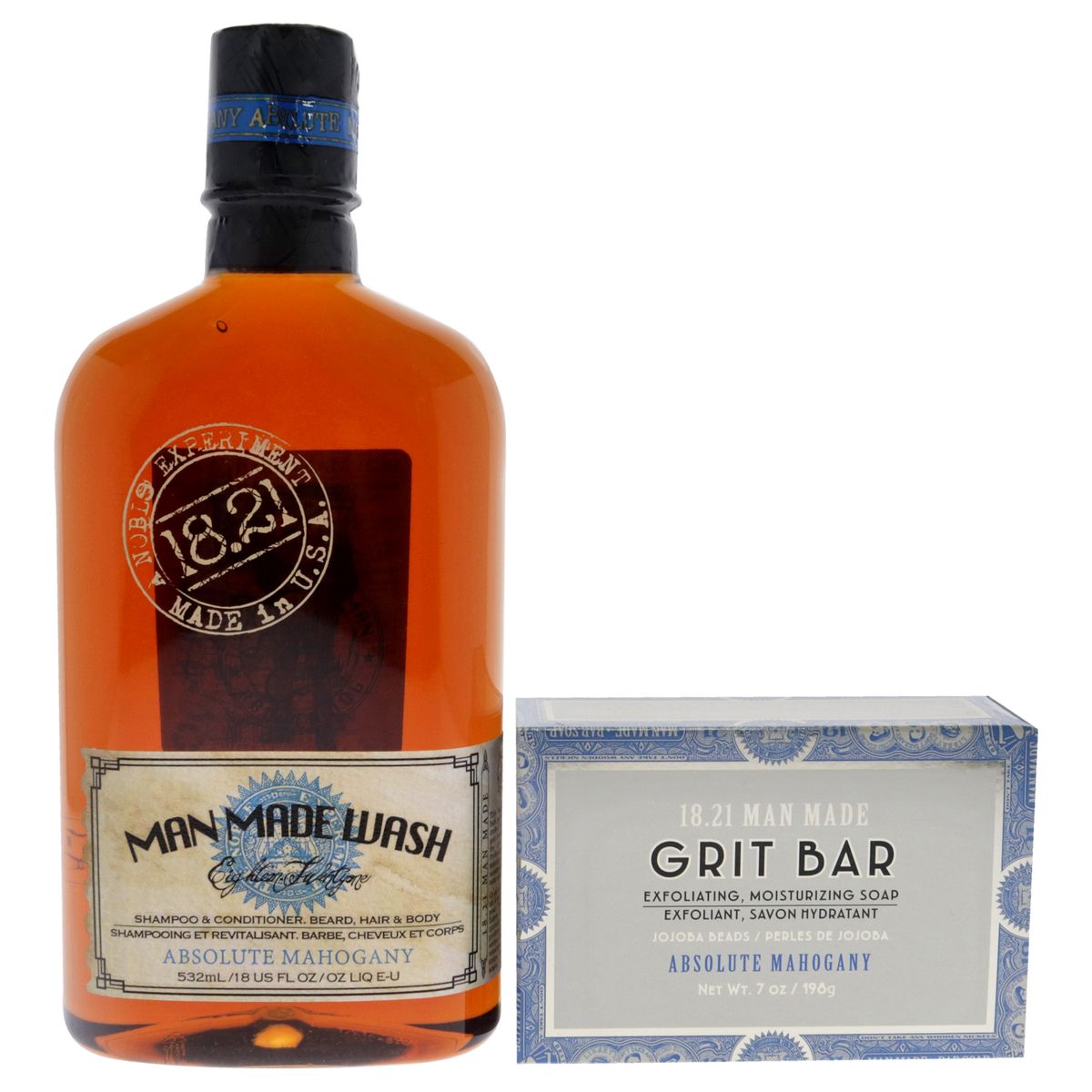 1821 MAN MADE - Set Cuidado Personal Hombre 2 Piezas - 1821 Man Made.-