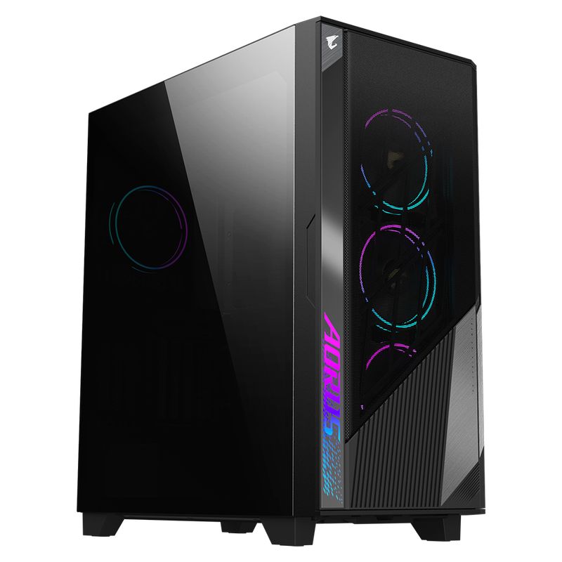 AORUS - Gabinete Gamer Aorus C500 Glass, Usb 3.1 Vidrio Templado, 4Fan