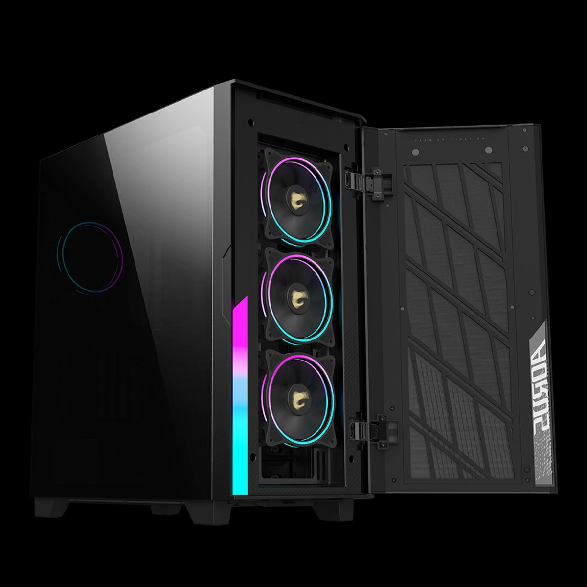 AORUS - Gabinete Gamer Aorus C500 Glass, Usb 3.1 Vidrio Templado, 4Fan