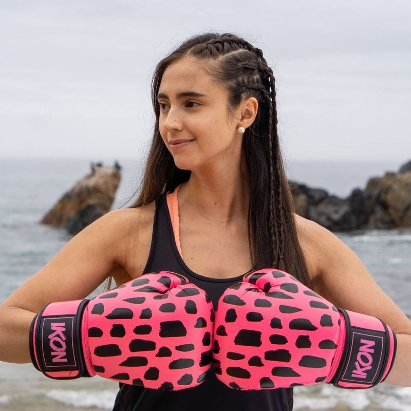 IKON - Guantes de Boxeo Rosados 14oz Ikon Fightwear