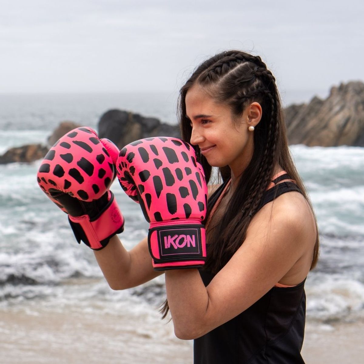 IKON - Guantes de Boxeo Rosados 14oz Ikon Fightwear