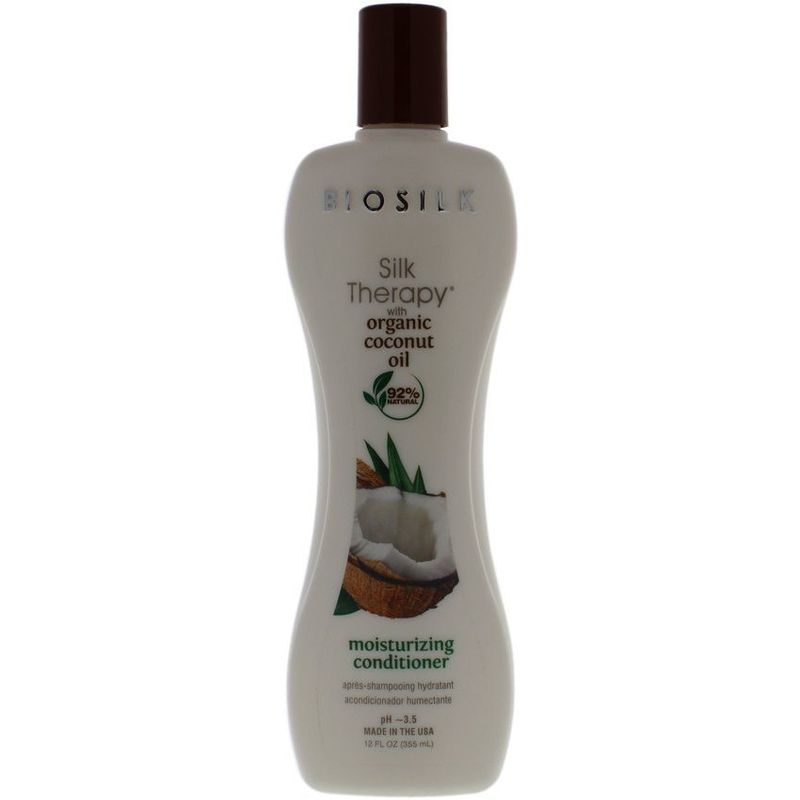 BIOSILK - Acondicionador hidratante de aceite de coco-biosilk-12oz.