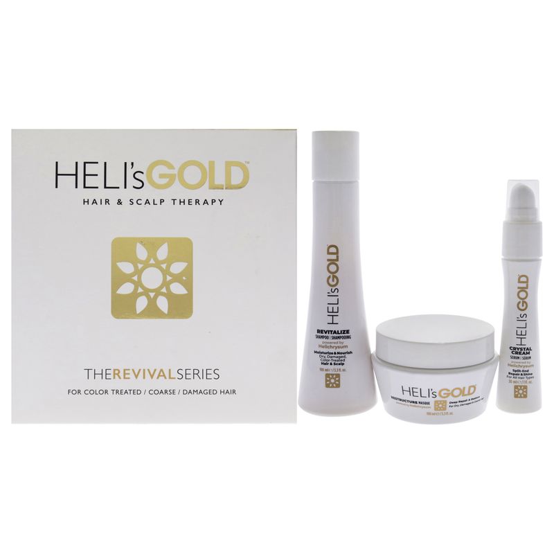 HELIS GOLD - Kit de Viaje de la Serie Revival 3 Piezas - Helis Gold.-