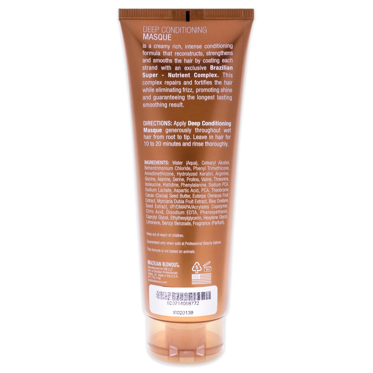 BRAZILIAN BLOWOUT - Mascarilla de Acai 240ml Brazilian Blowout.-
