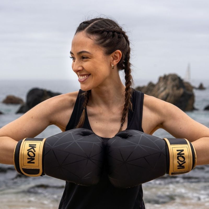 IKON - Guantes de Boxeo Negros 14oz Ikon Fightwear