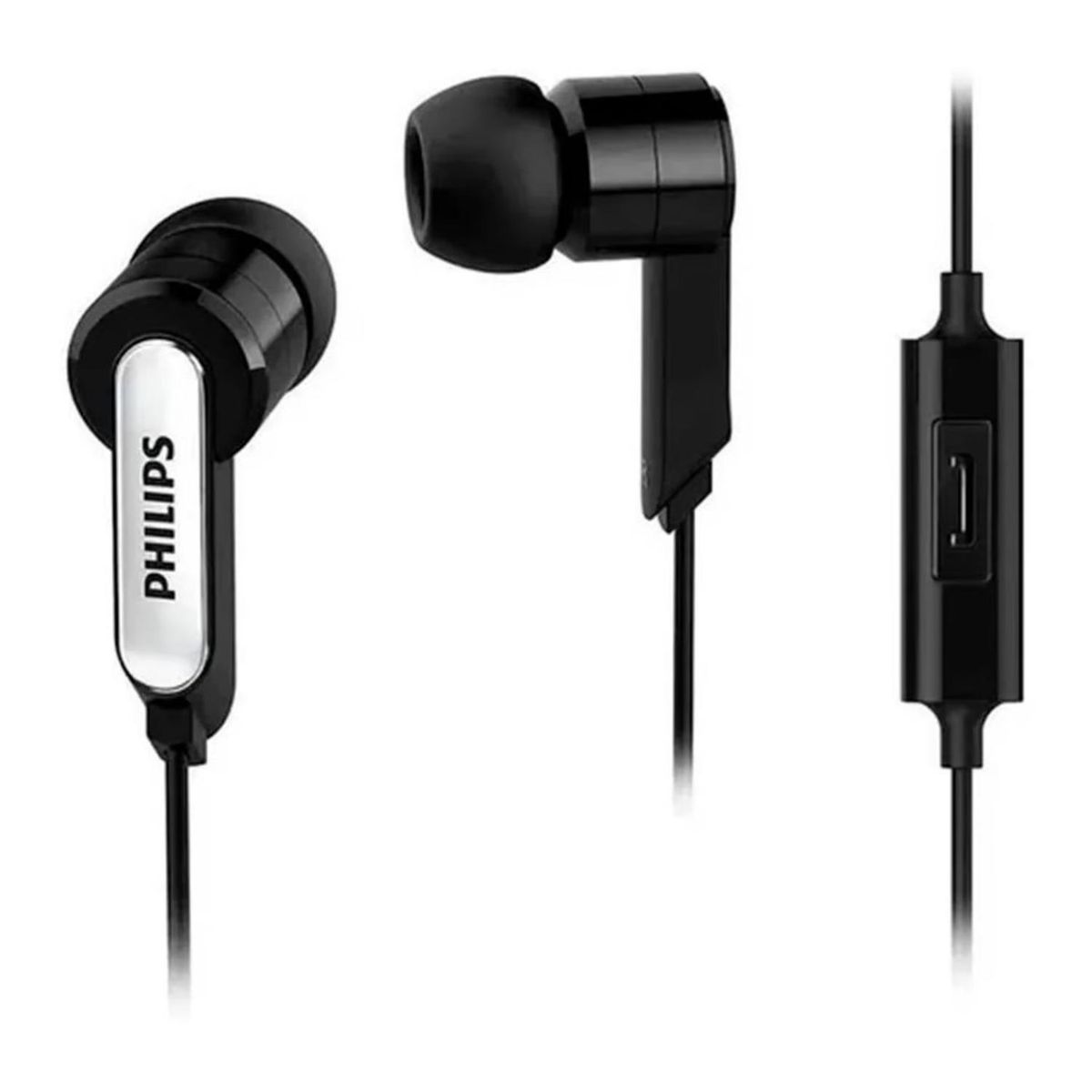 PHILIPS - Audifonos Alambricos Manos Libres Jack 35mm Negro SHE1405BK