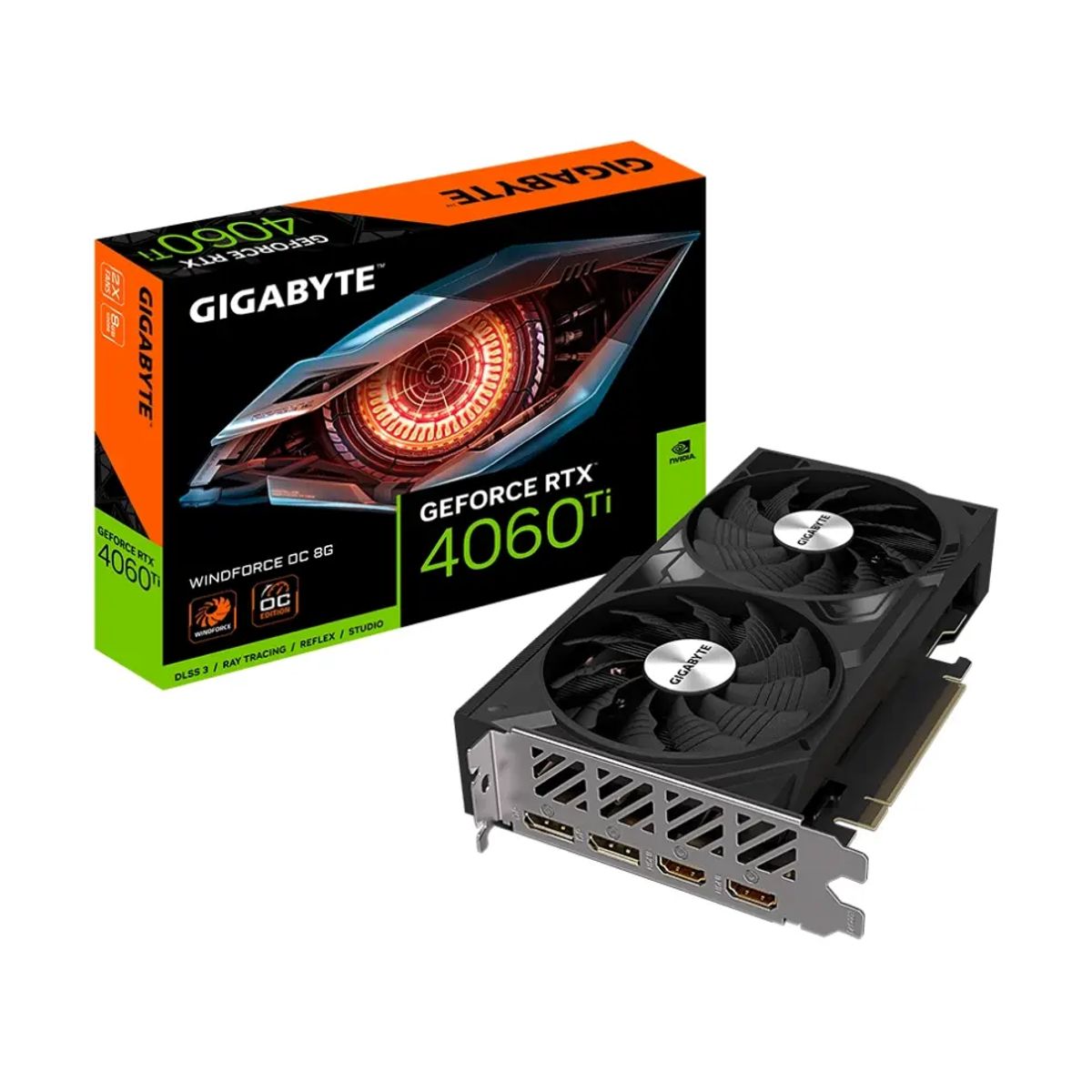 GIGABYTE - Tarjeta de video Gigabyte RTX 4060 Ti Windforce OC 8GB GDDR6