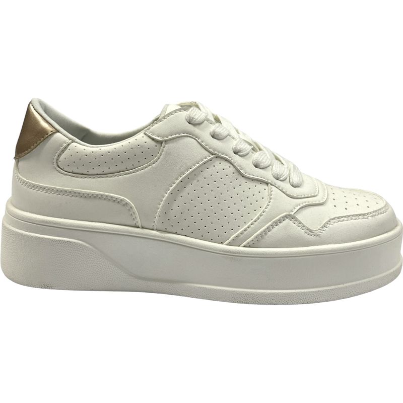 DETOGNI - Zapatilla Urbana Mujer Blanco Chic Detogni
