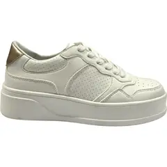 DETOGNI - Zapatilla Mujer Blanco Chic
