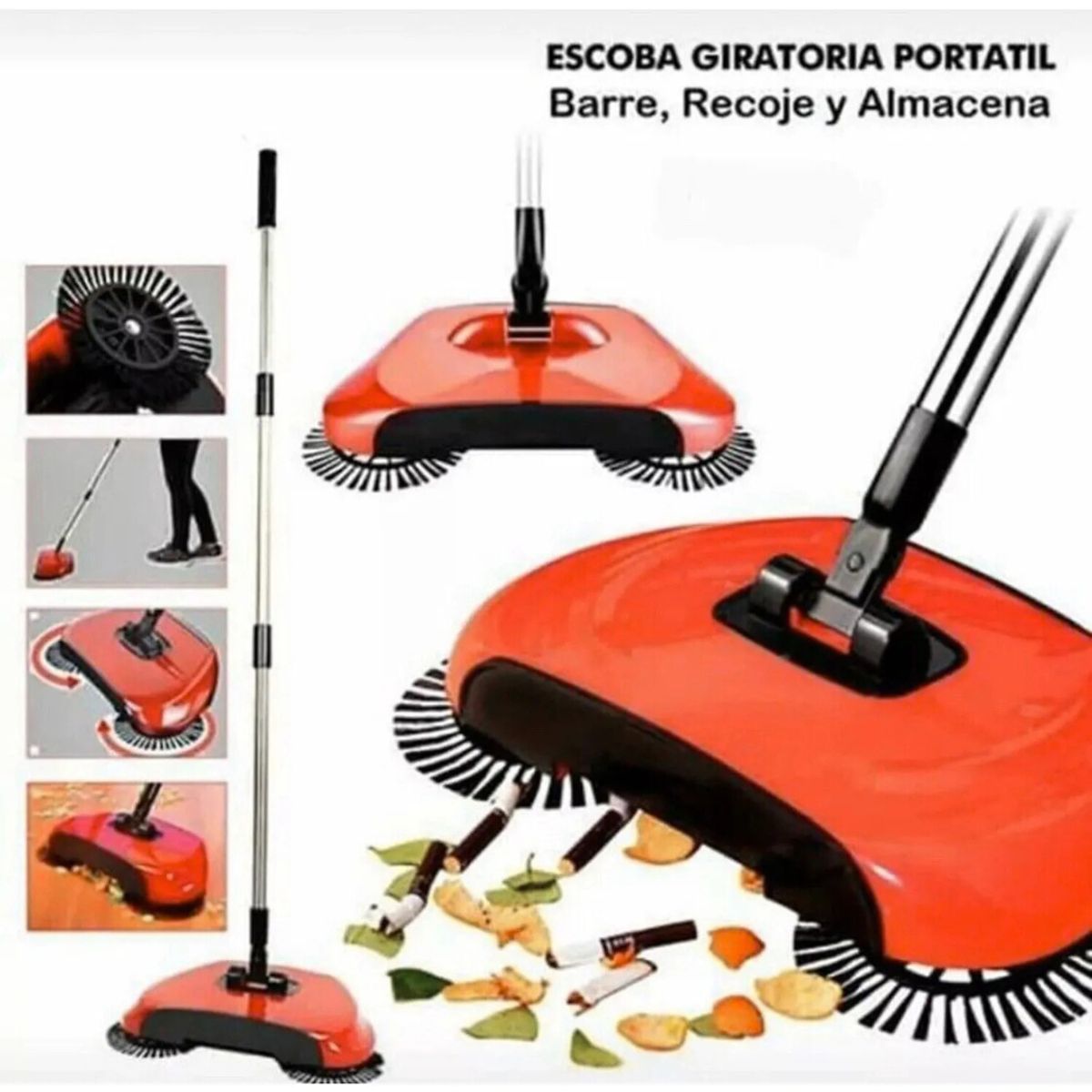 MOVI - Limpiador Manual 3 en 1 para Piso con Mango Ajustable