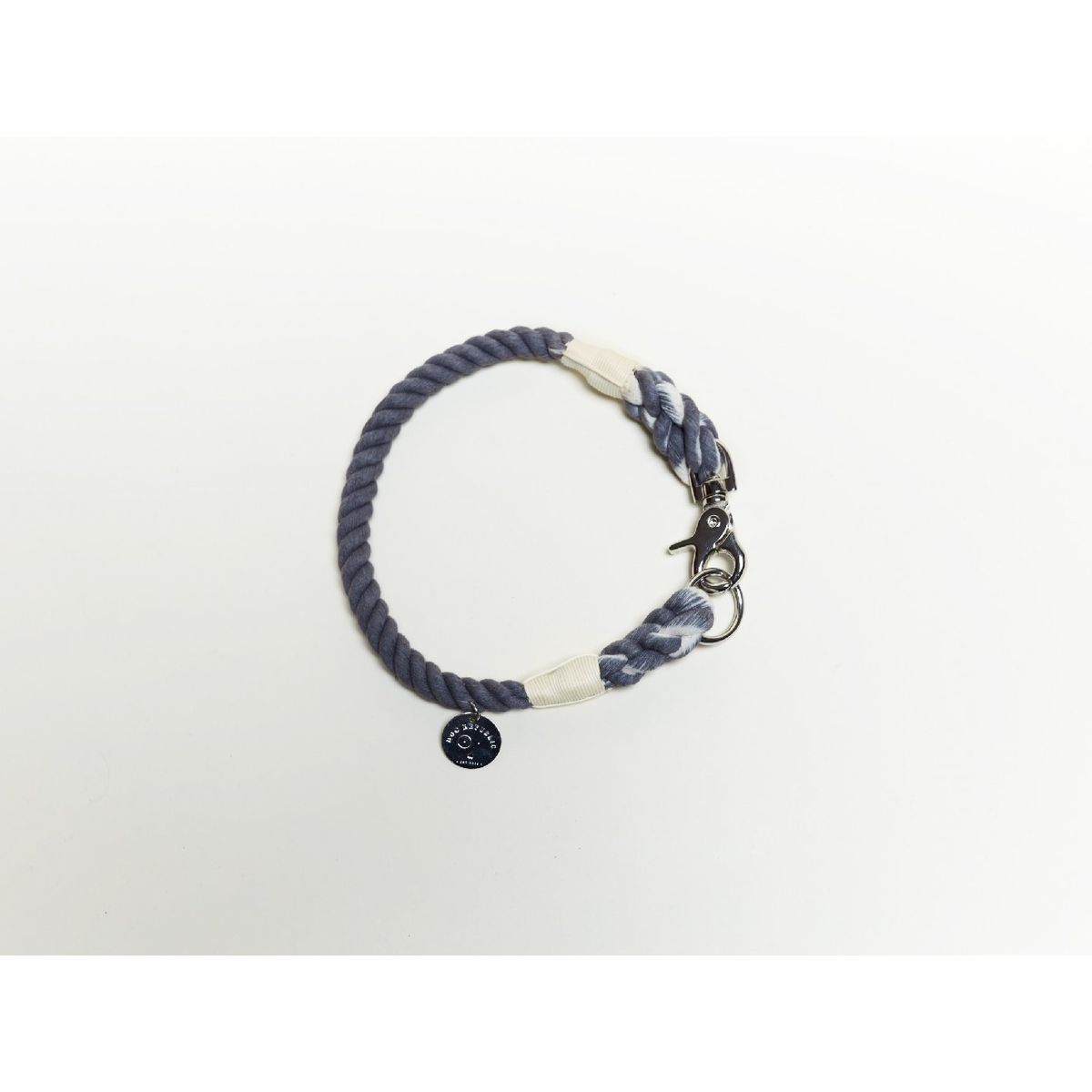 DOG REPUBLIC - Collar de mascotas Cuerda Grande Gris L Animal Republic