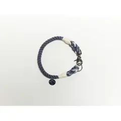 DOG REPUBLIC - Collar de Cuerda Gris L
