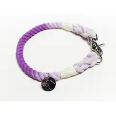 DOG REPUBLIC - Collar de Cuerda Lavanda L