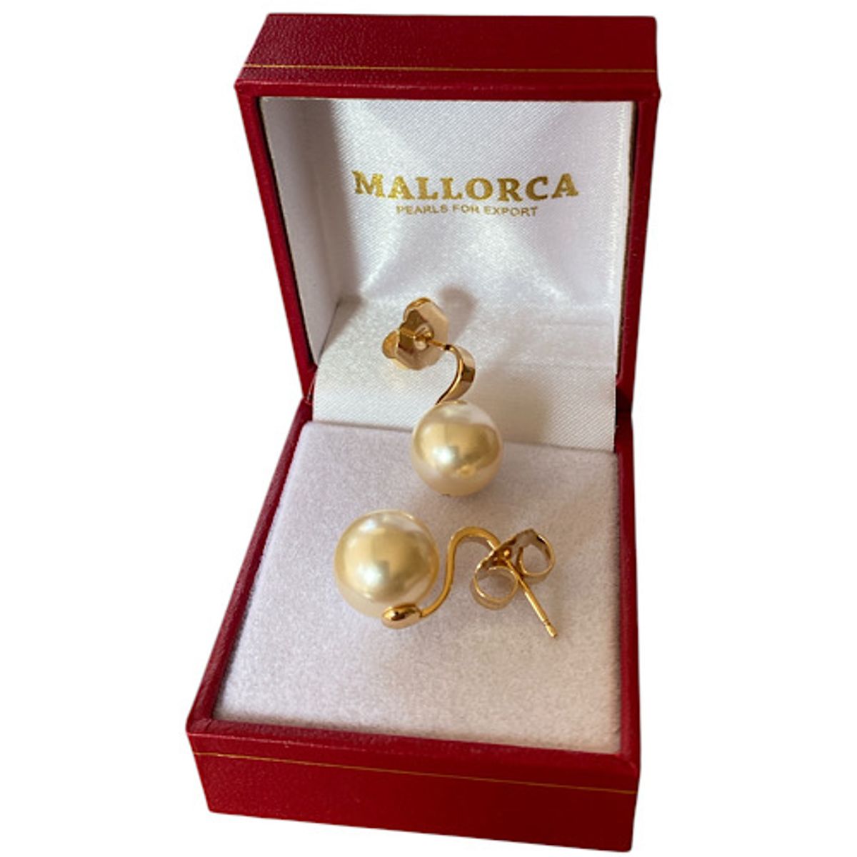 MALLORCA - AROS PENDIENTES PERLAS DE MALLORCA 10mm.
