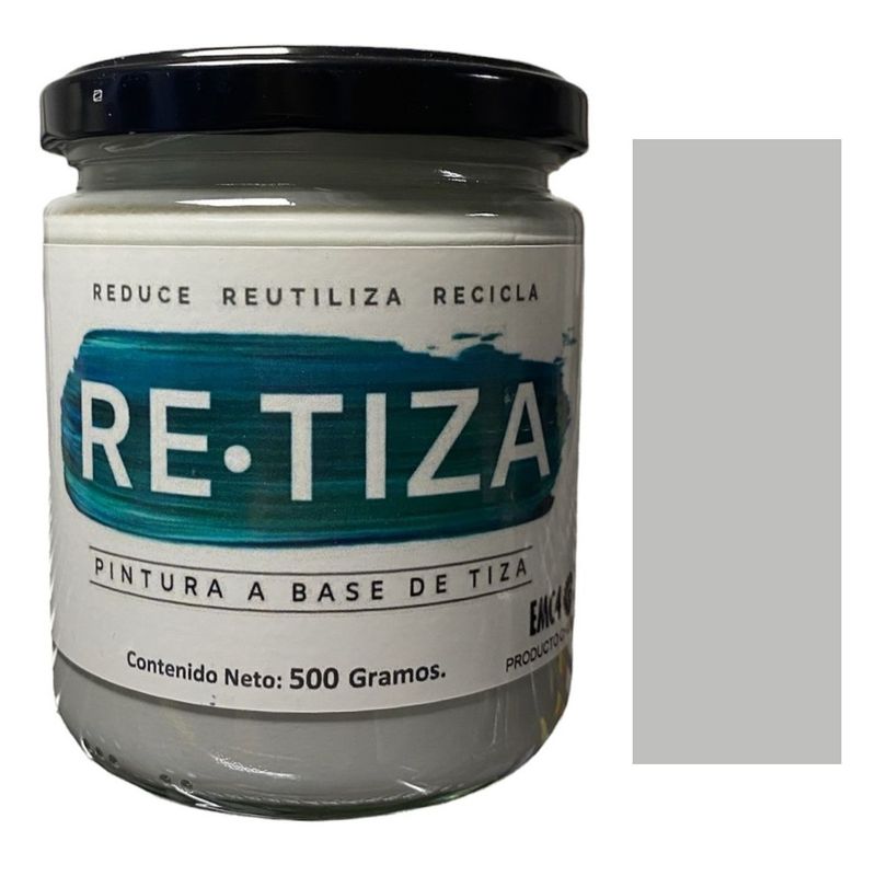 RETIZA - GRIS CLARO/ PERLA 500 Grs. Pintura Tizada/Vintage base agua mate