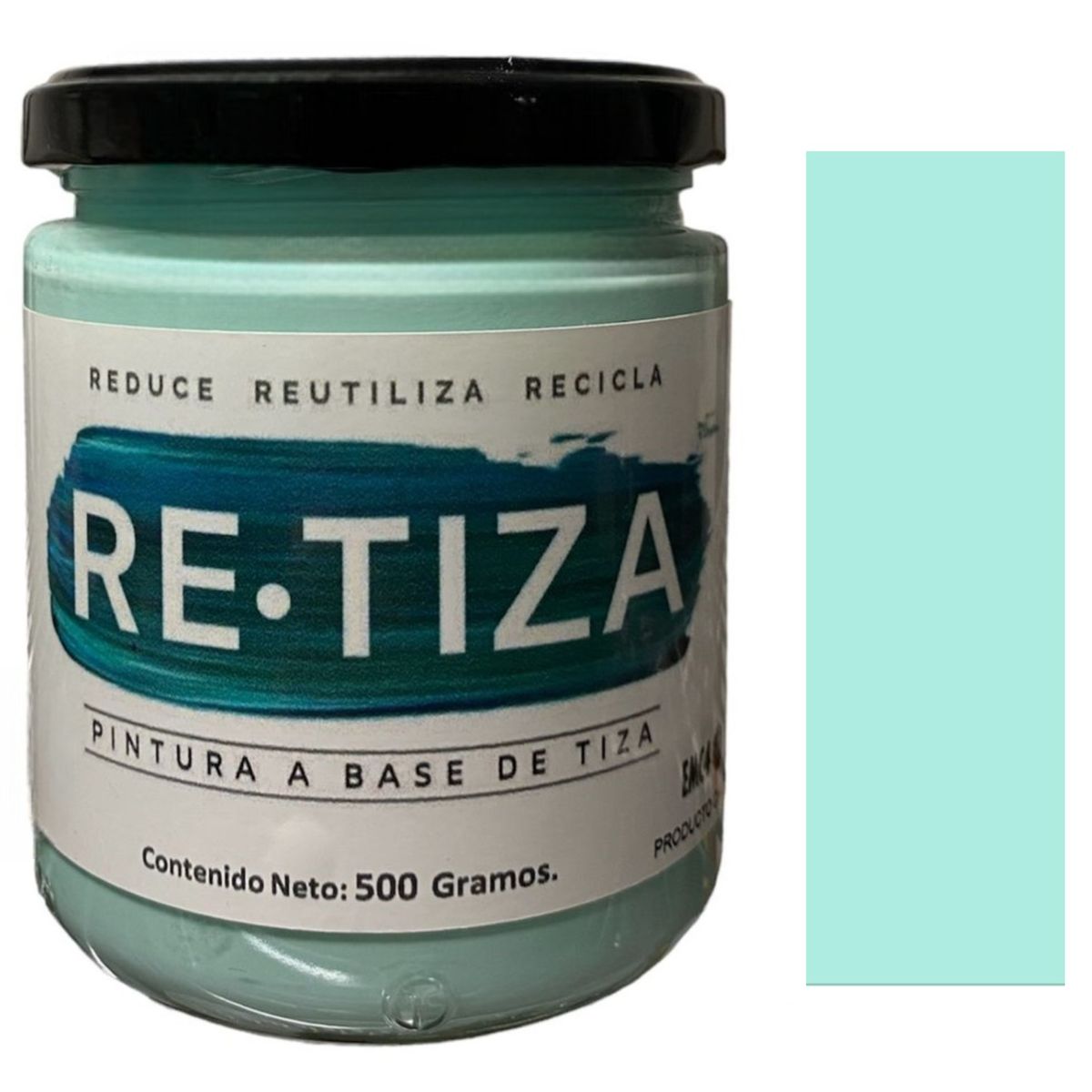 RETIZA - VERDE MENTA 500 Grs. Pintura Tizada/Vintage base agua mate